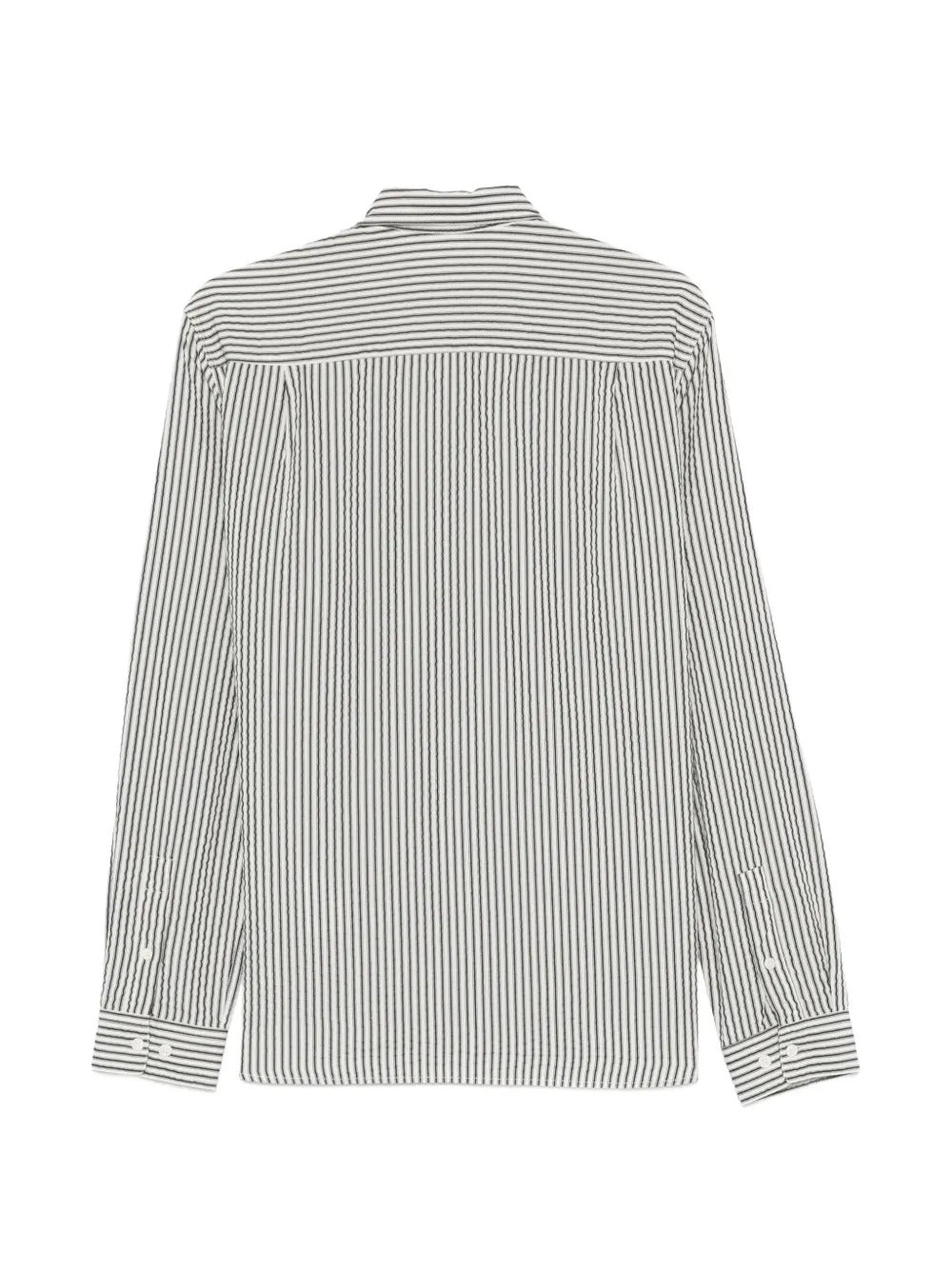 YMC  Curtis striped chest-pocket shirt