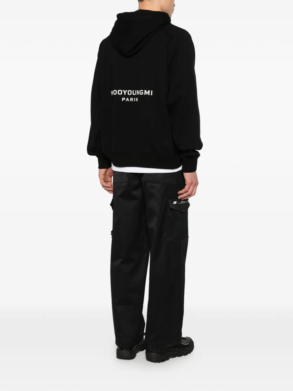 Wooyoungmi logo patch hoodie - Image 4