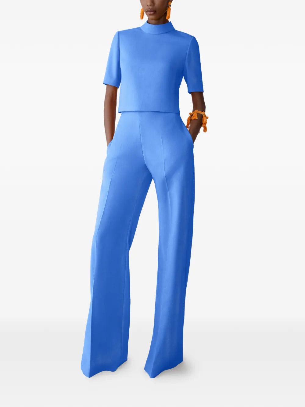 Carolina Herrera  short-sleeve mock neck top