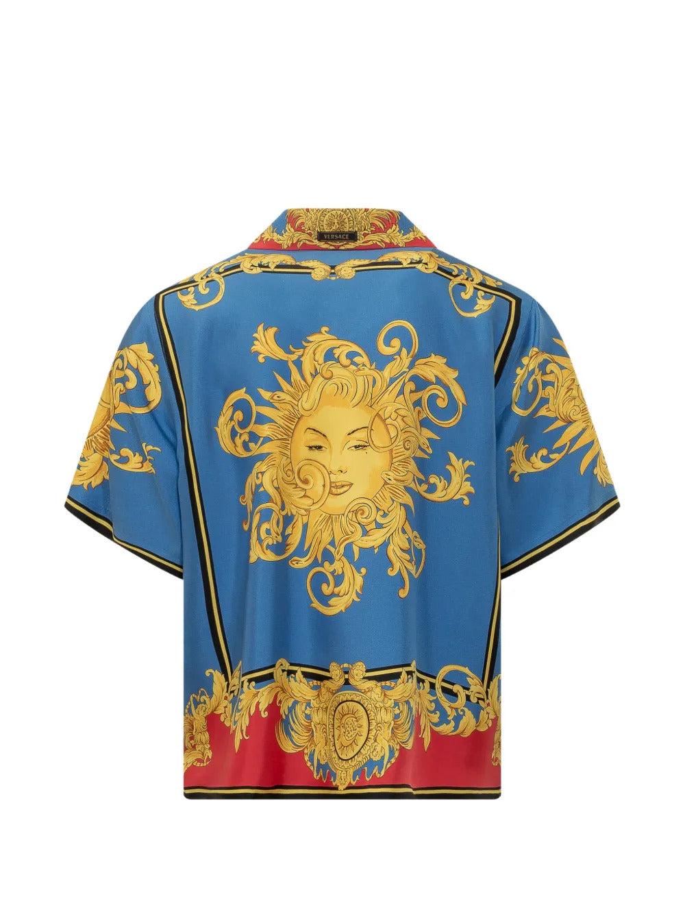 Versace collared print shirt