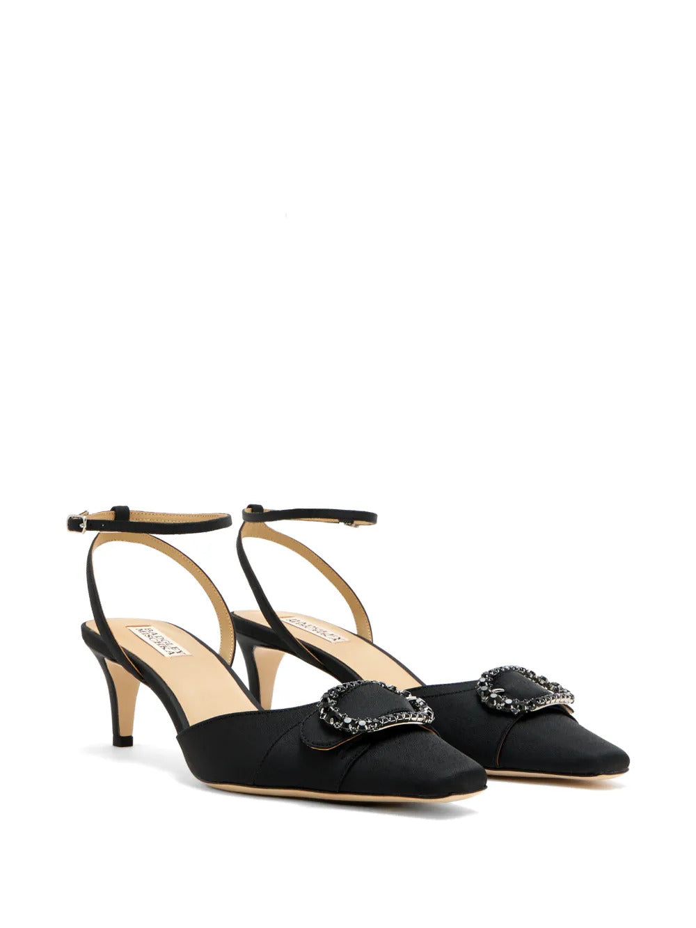 Badgley Mischka  Odesza jewelled-embellishment ankle-strap pumps