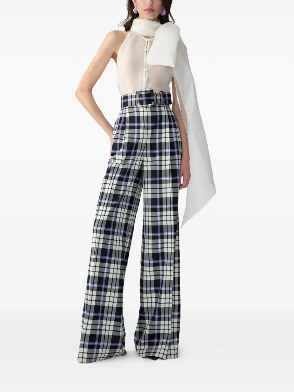 Carolina Herrera  Organza bow blouse