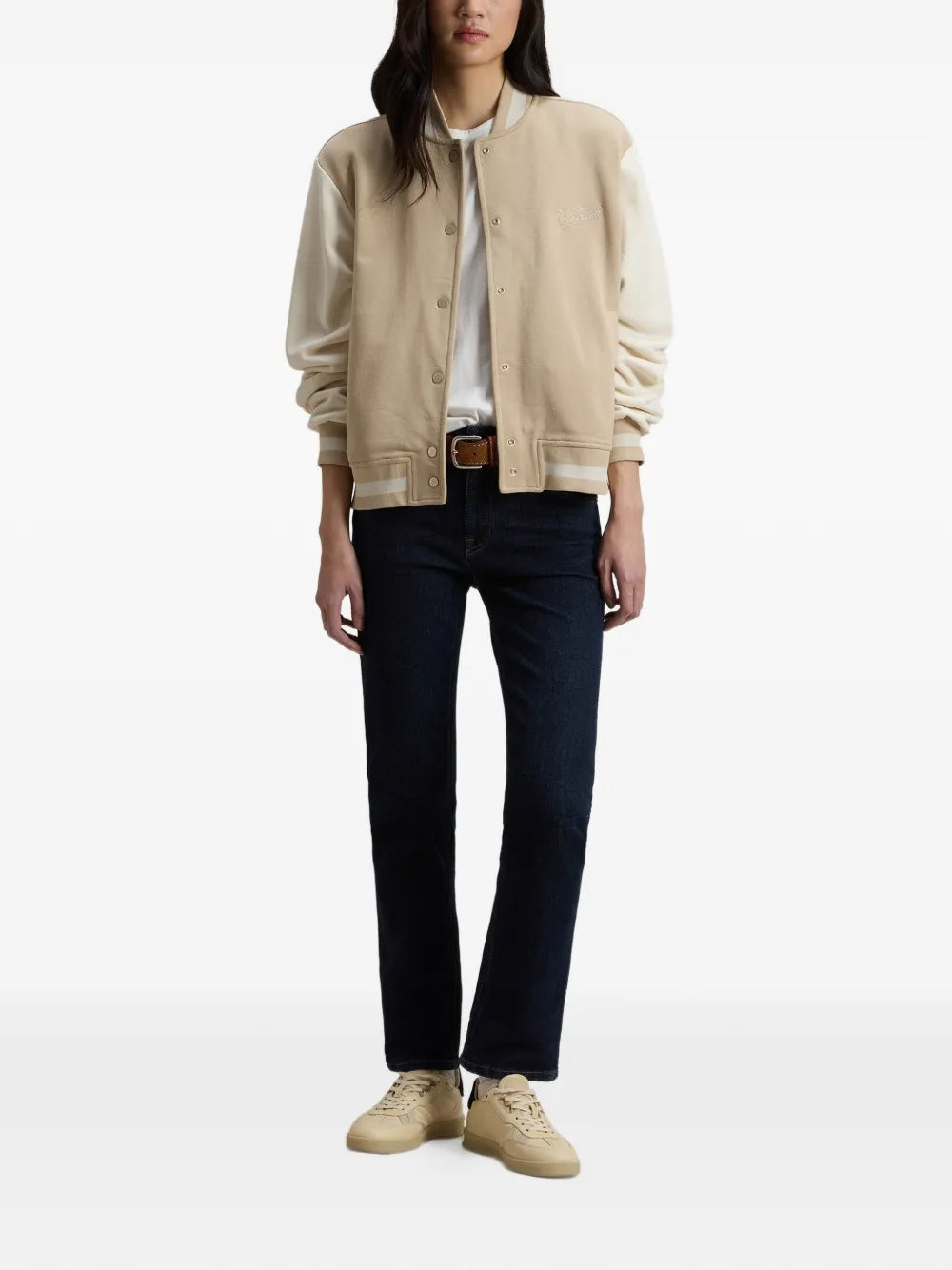 Woolrich  snap-button two-tone bomber jacket