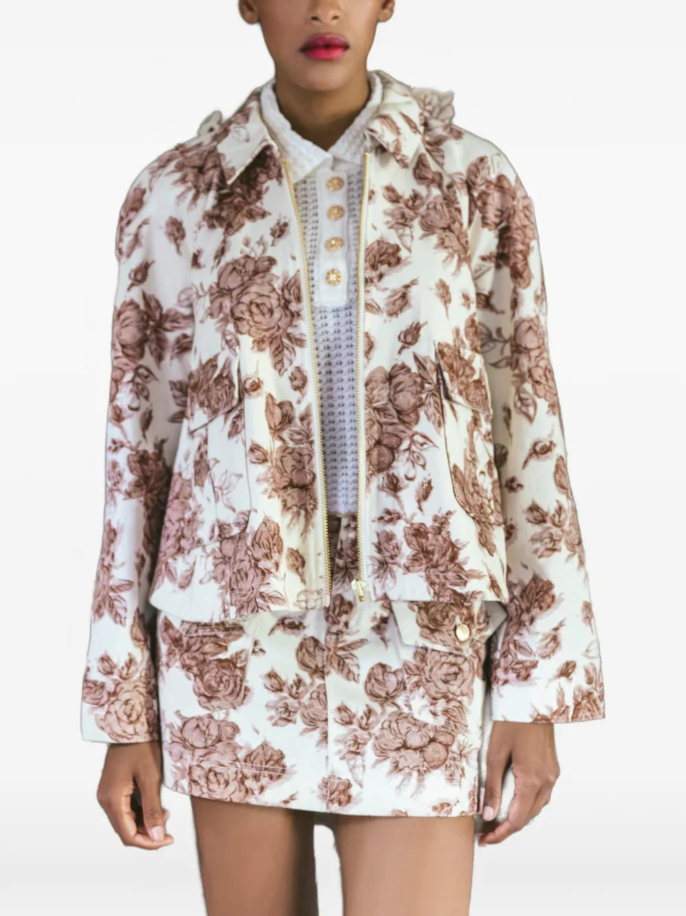 Cara Cara  Andrew floral-pattern cropped jacket