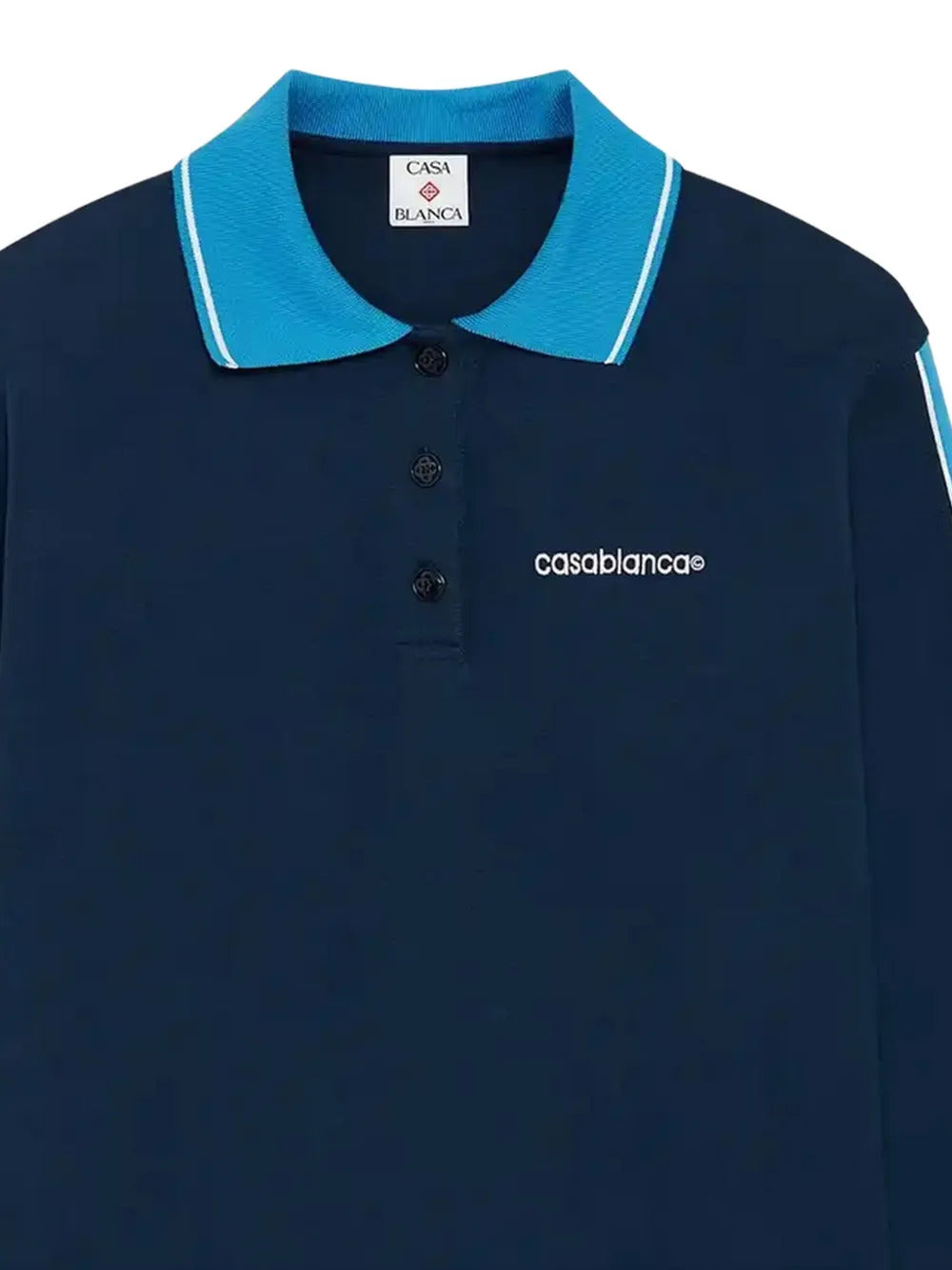Casablanca long-sleeve polo top