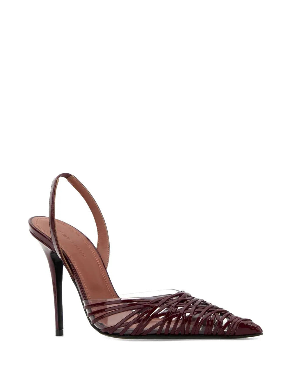 Amina Muaddi  Lori woven leather pumps