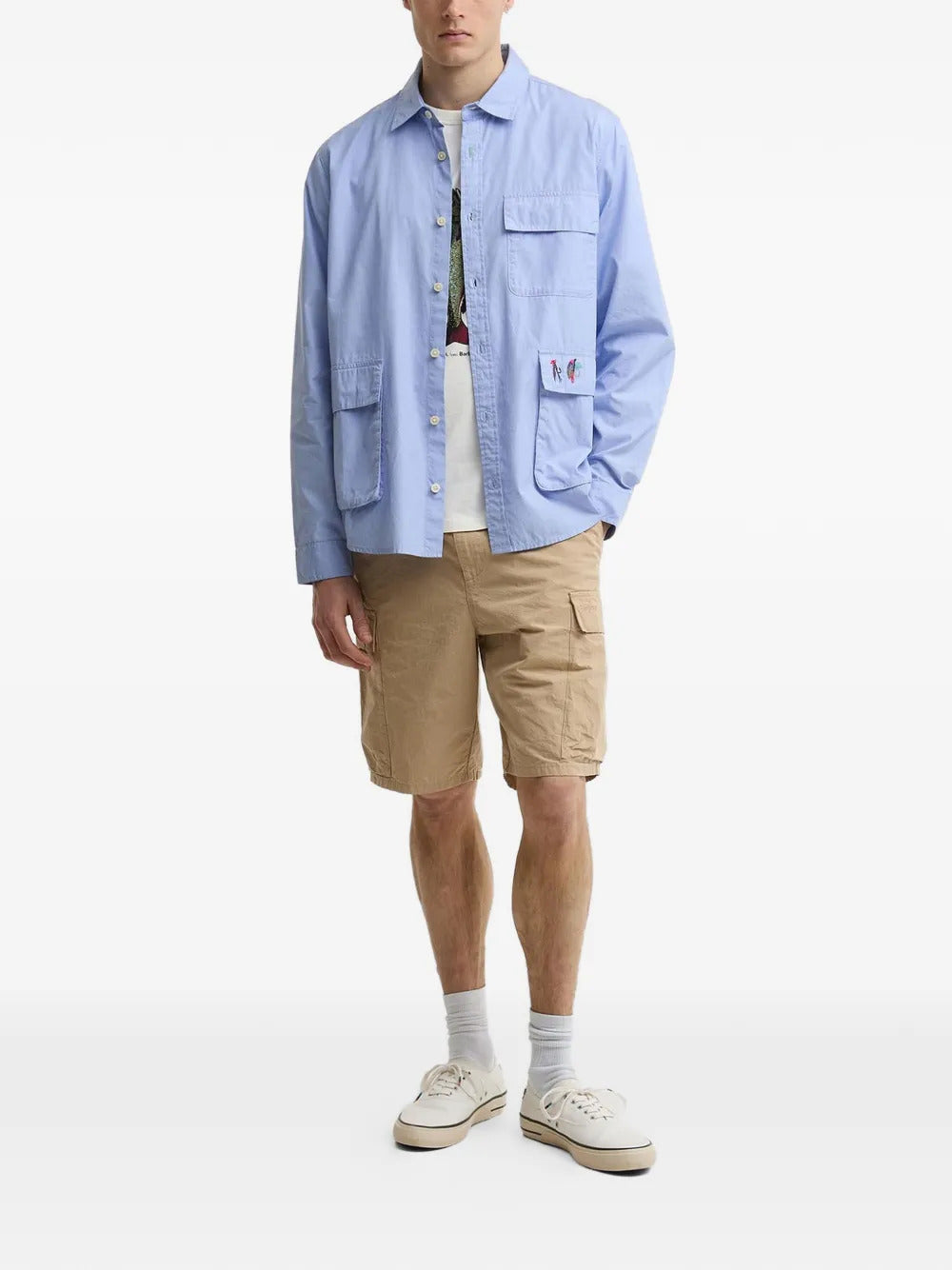 Barbour  x Paul Smith patch-pocket shirt