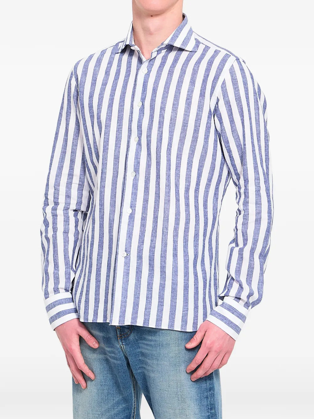 BORRIELLO NAPOLI striped button shirt - Image 4