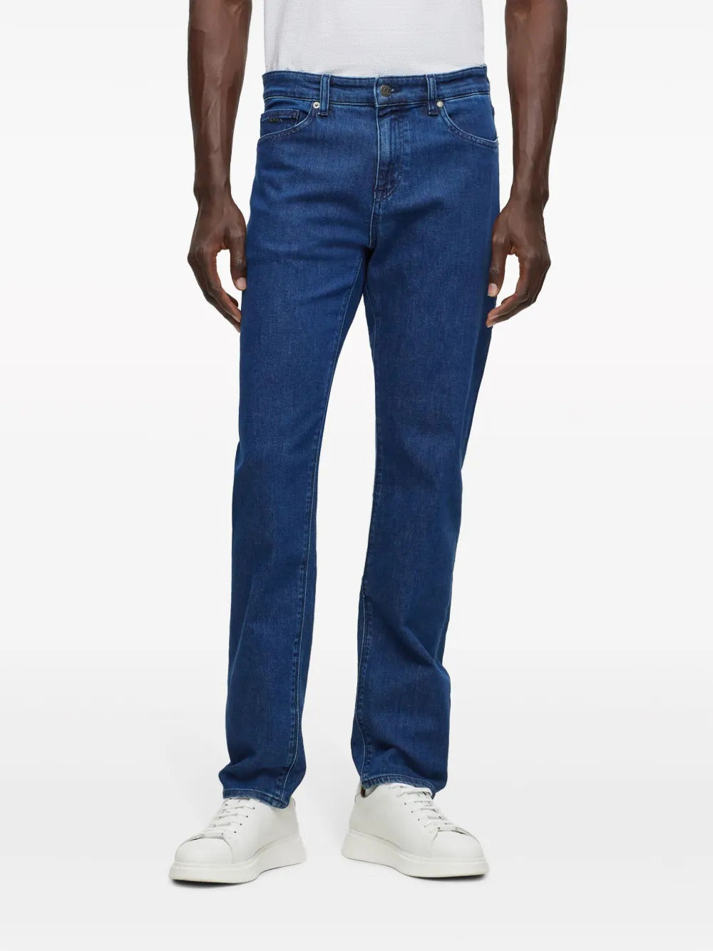 BOSS  mid-rise straight-leg jeans