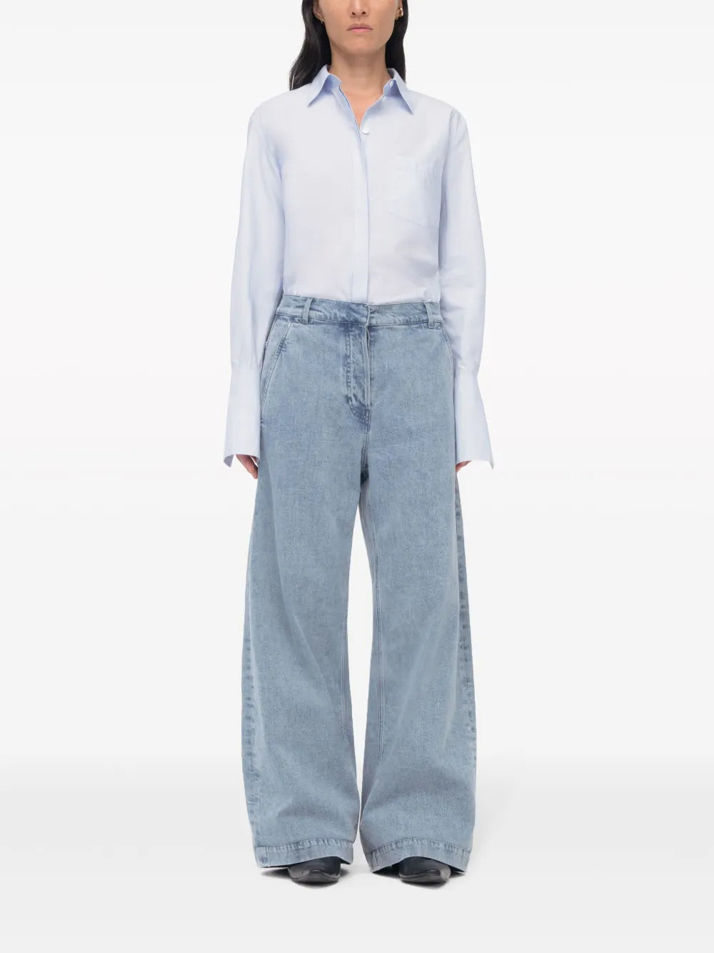 Another Tomorrow  wide-leg jeans