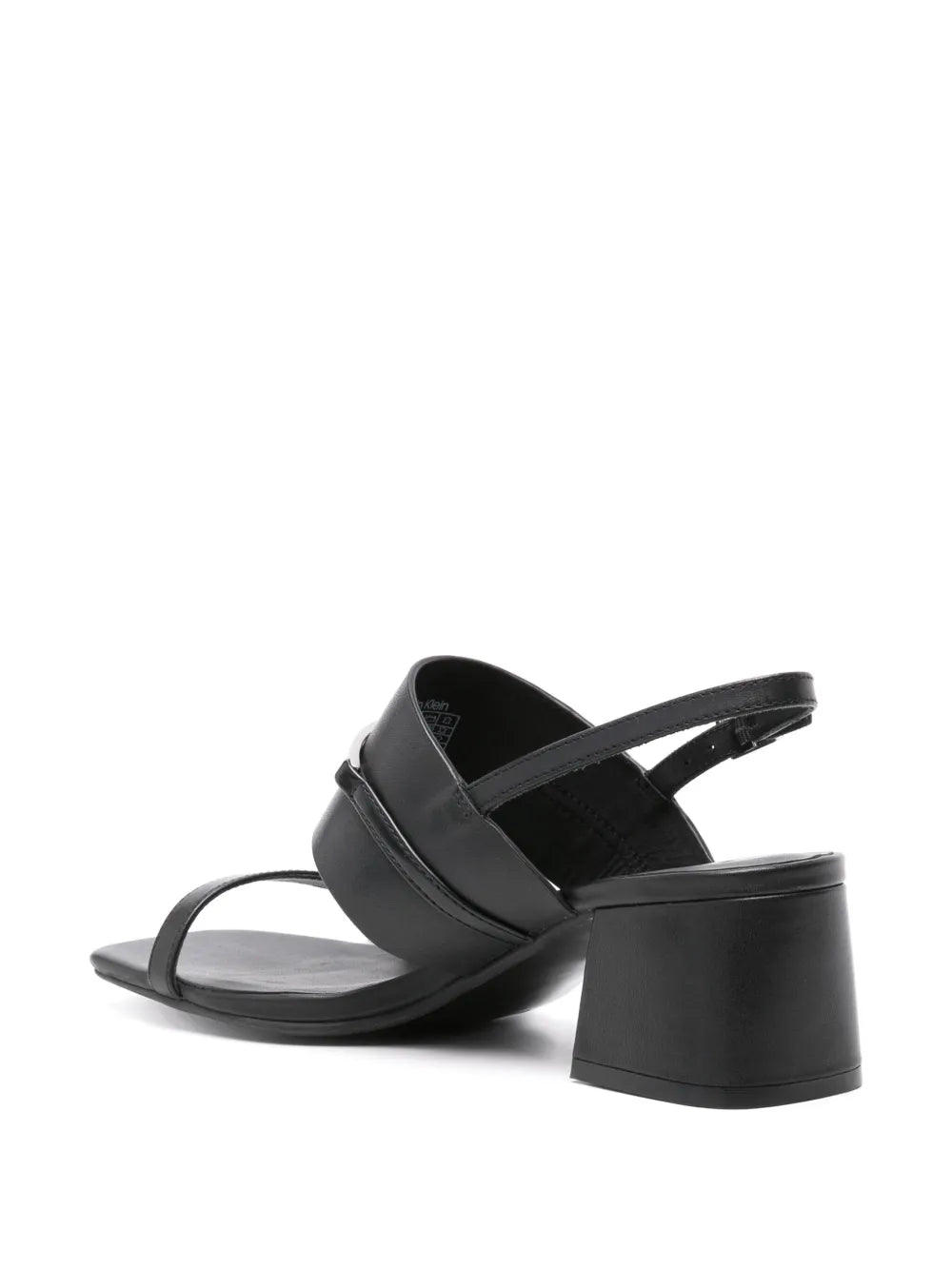 Calvin Klein 55mm logo-plaque leather sandals