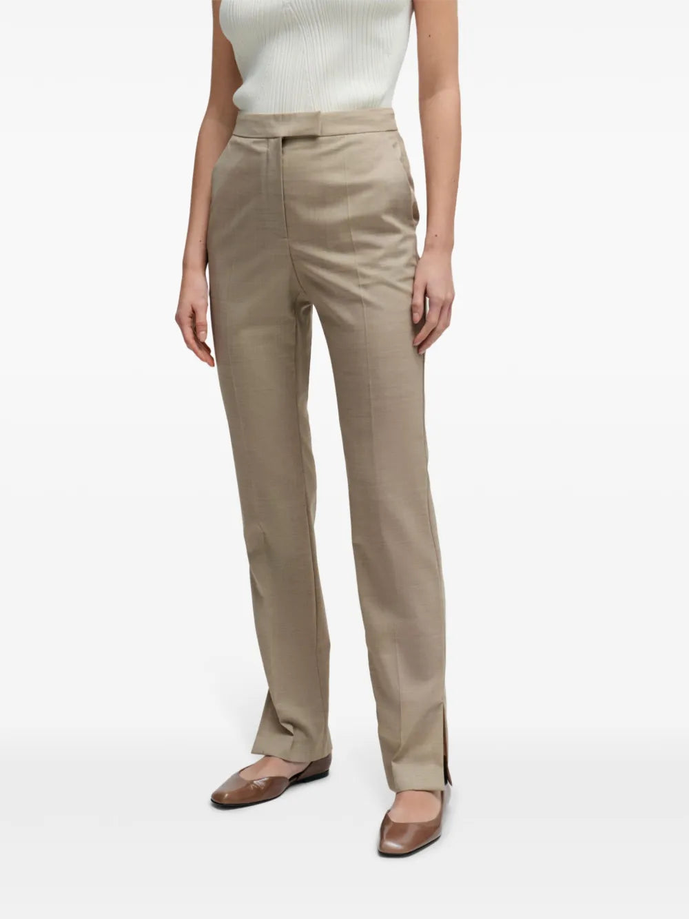 BOSS  mid-rise slim-fit trousers