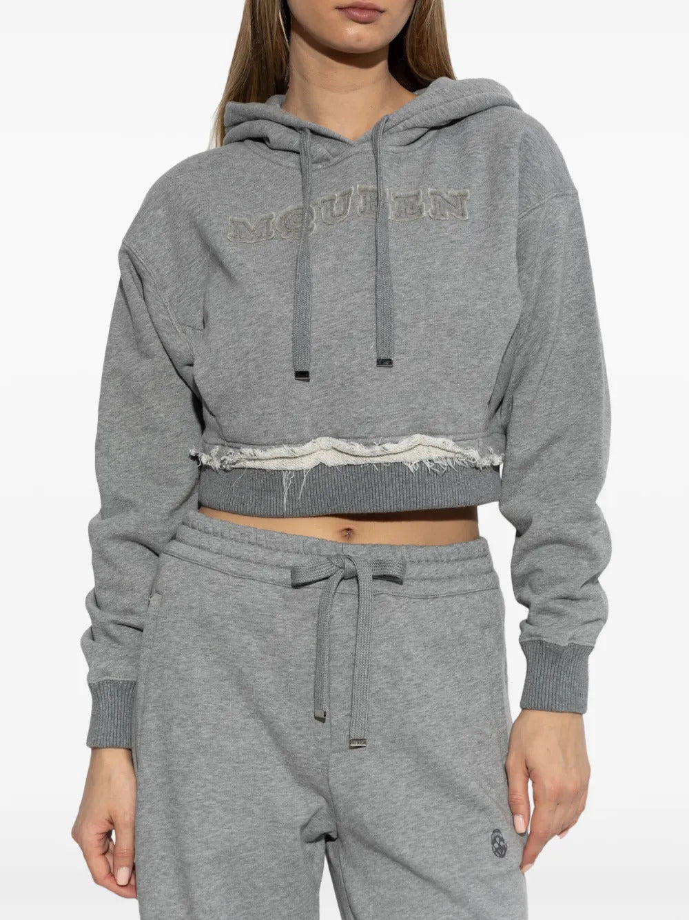 Alexander McQueen  logo-embroidered hoodie