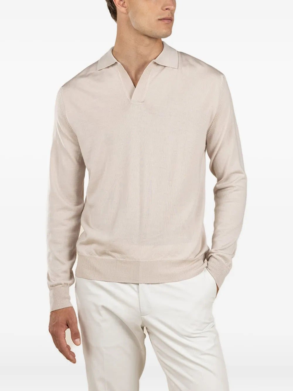 Aurélien  buttonless long-sleeve hoodie
