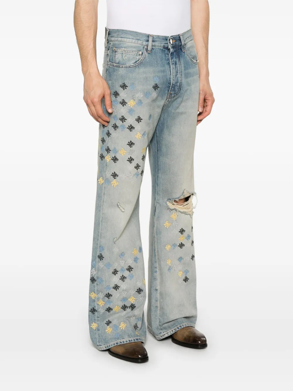 AMIRI MA Quad embroidered jeans