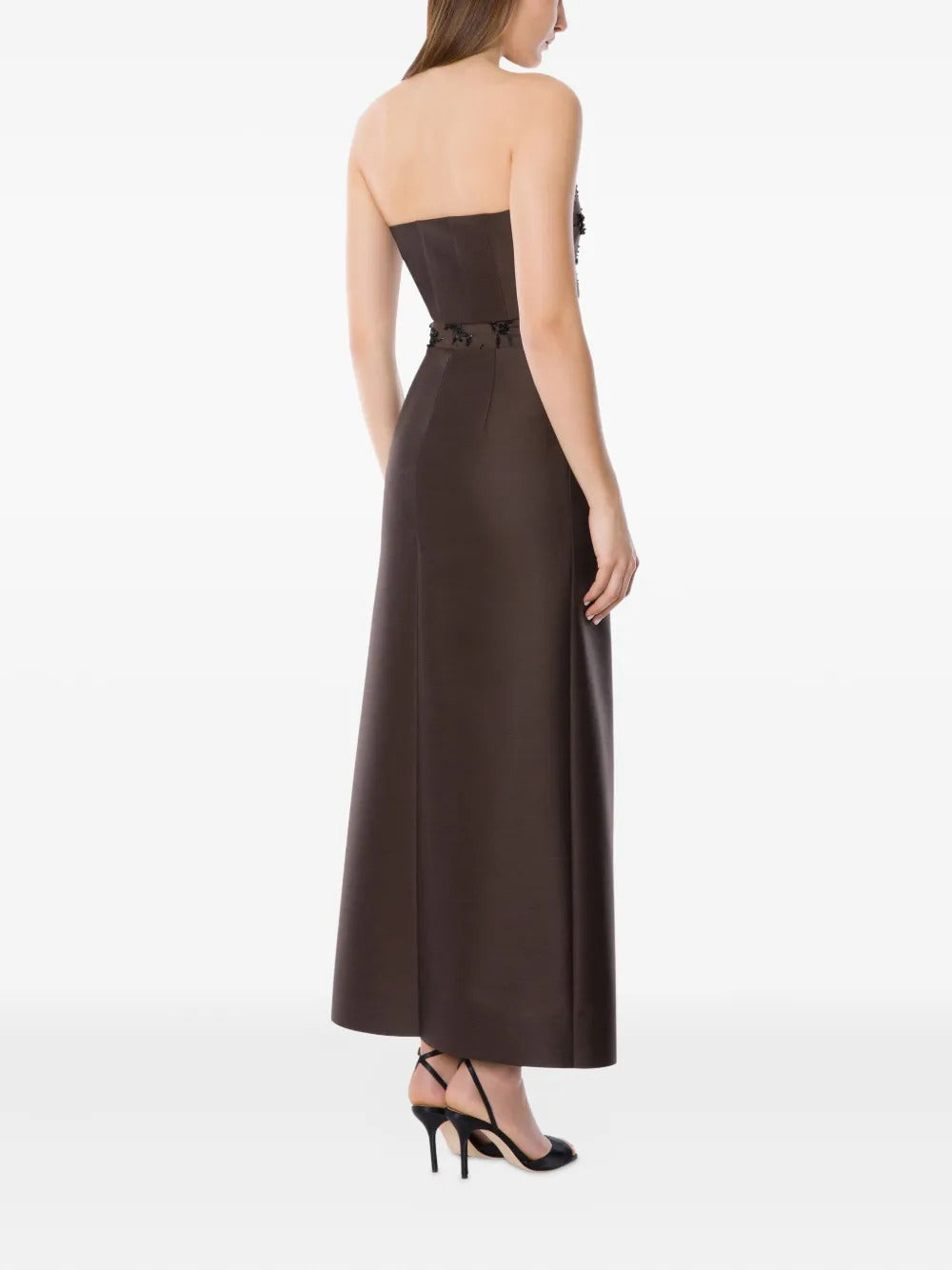 Alberta Ferretti satin midi skirt