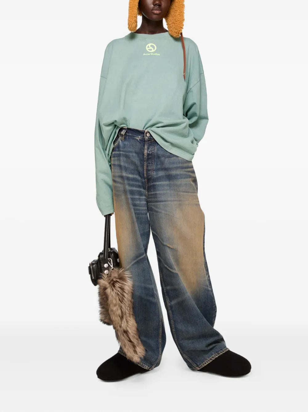 Acne Studios logo-printed long-sleeve T-shirt