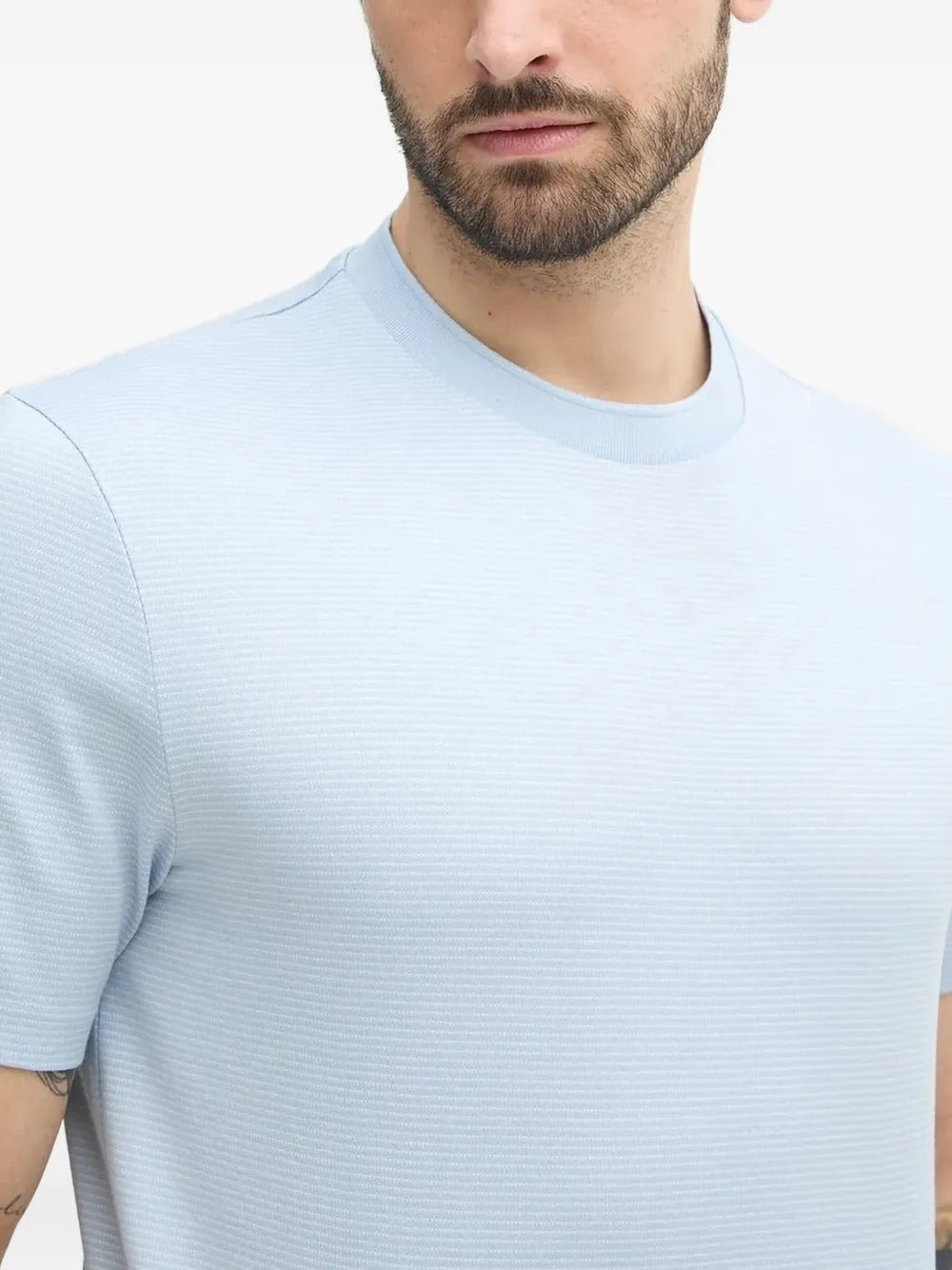 BOSS  textured crew-neck t-shirt