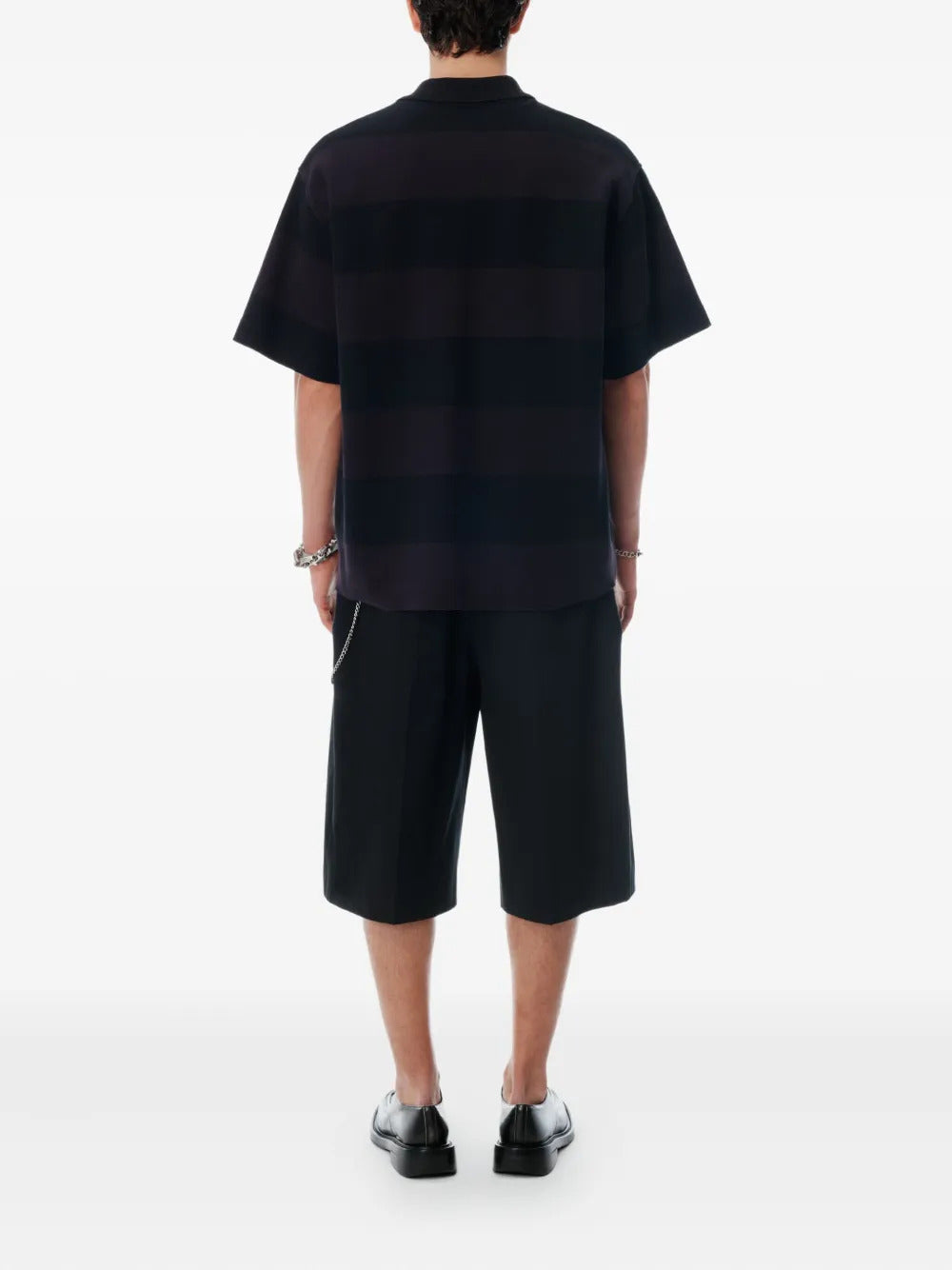 Alexander Wang  Marina striped piqué polo shirt