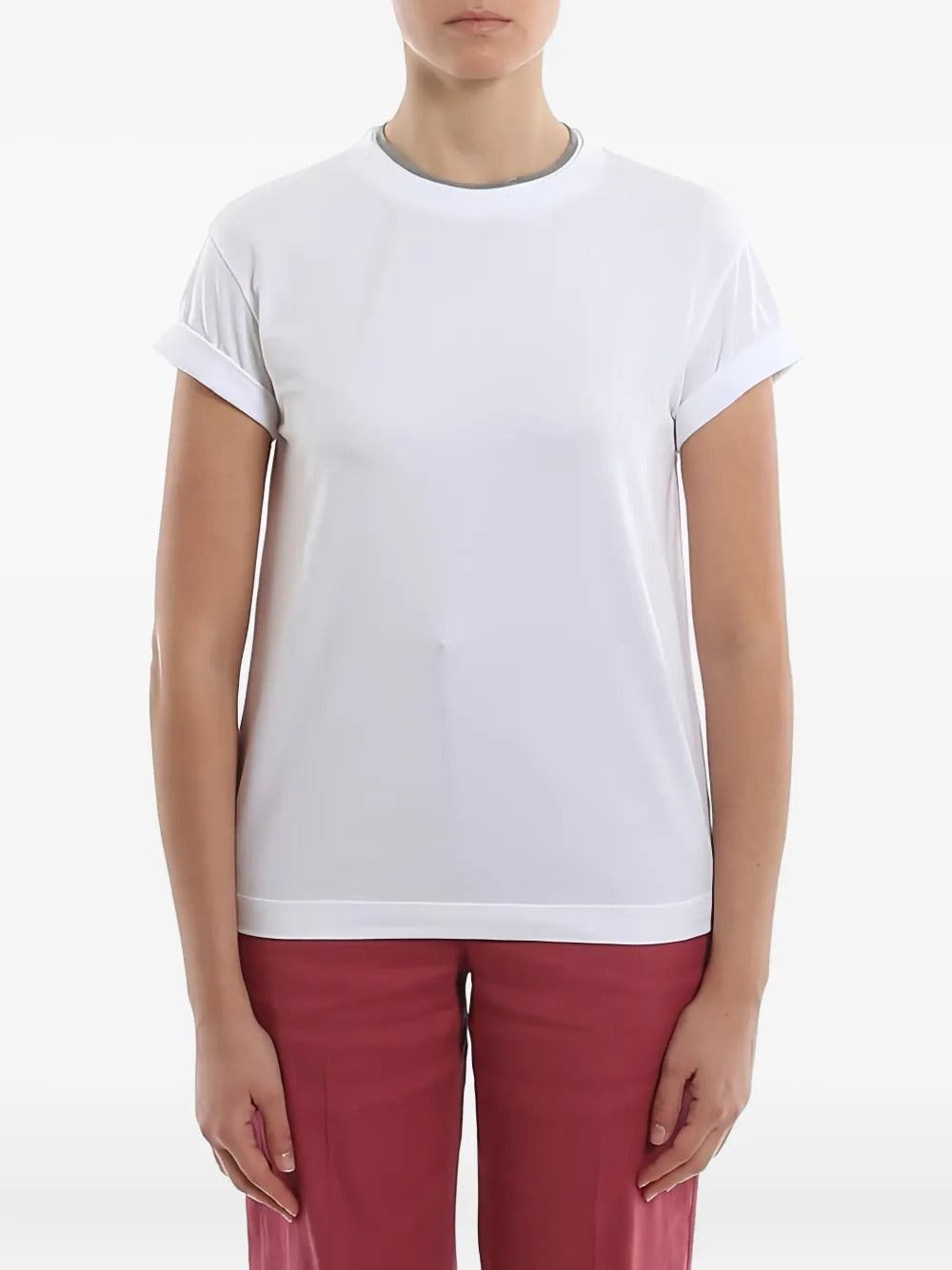 Brunello Cucinelli rolled-sleeve T-shirt