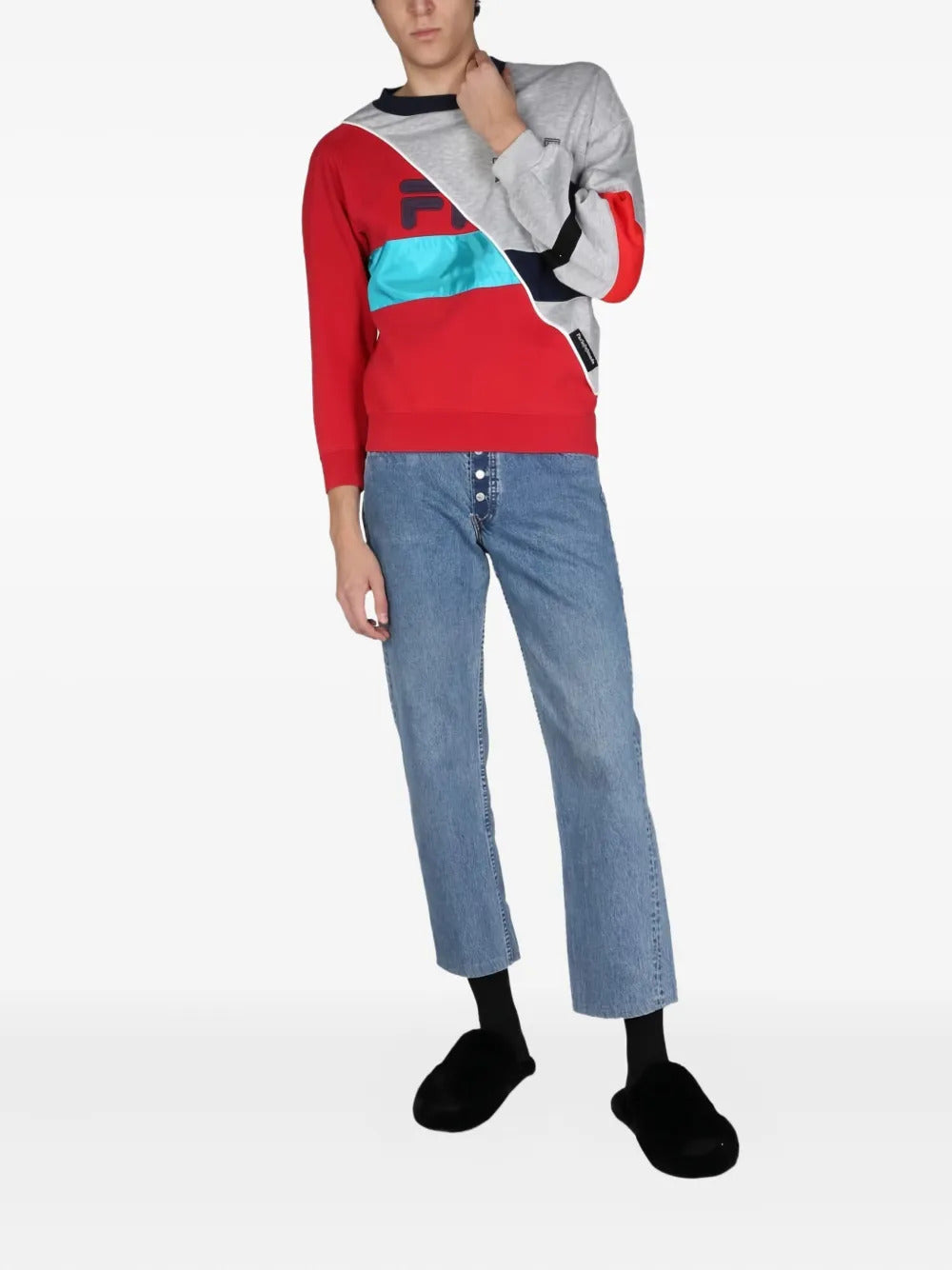1/OFF  buttoned denim jeans