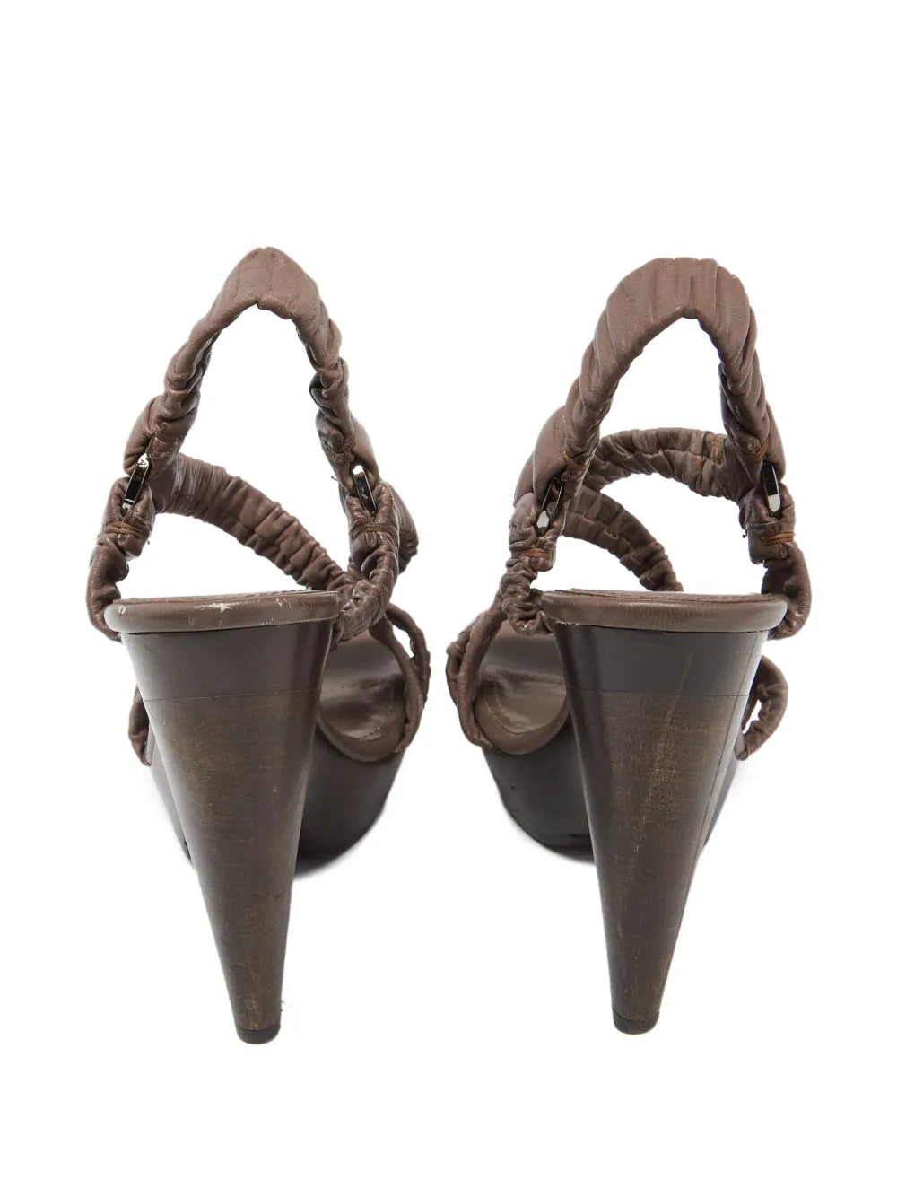 Burberry leather heeled sandals