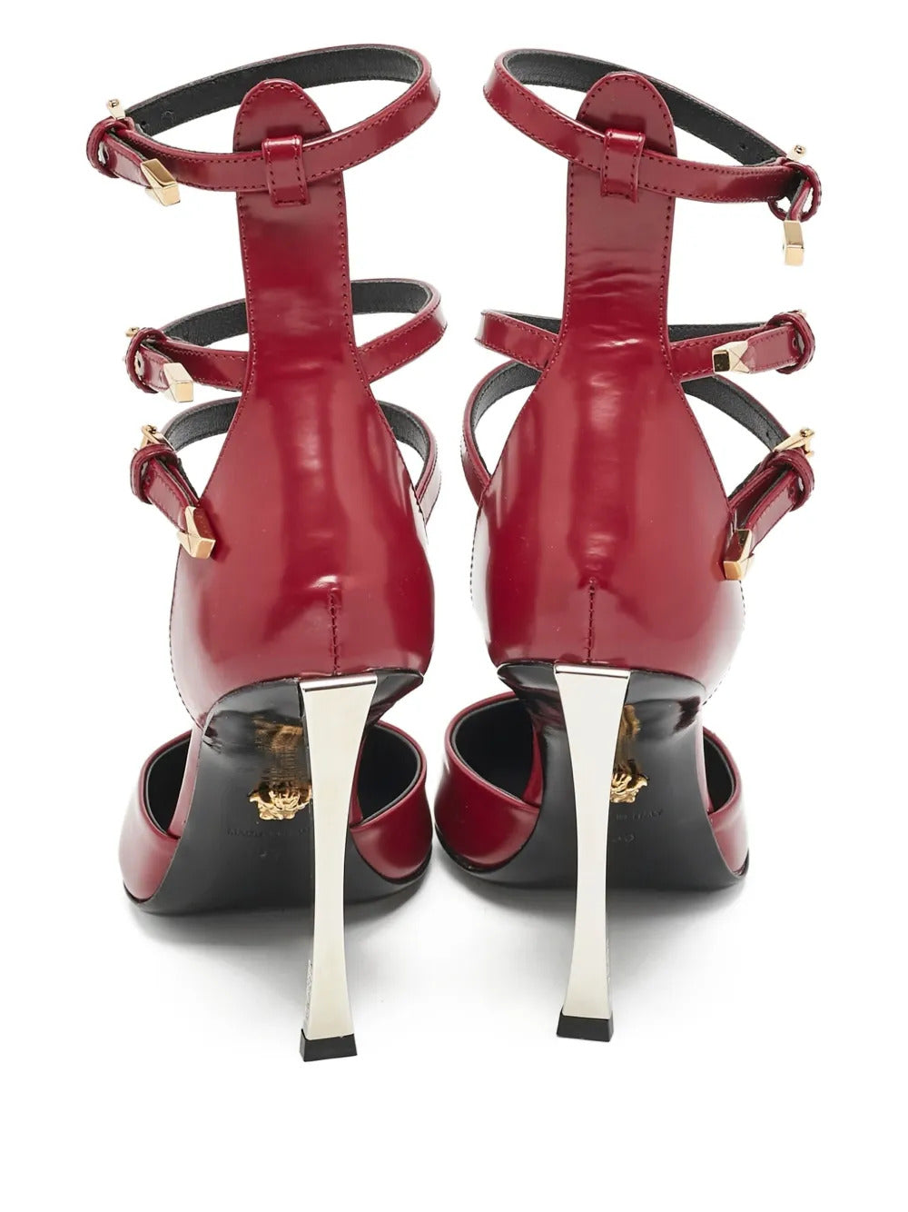 Versace   leather heeled pumps