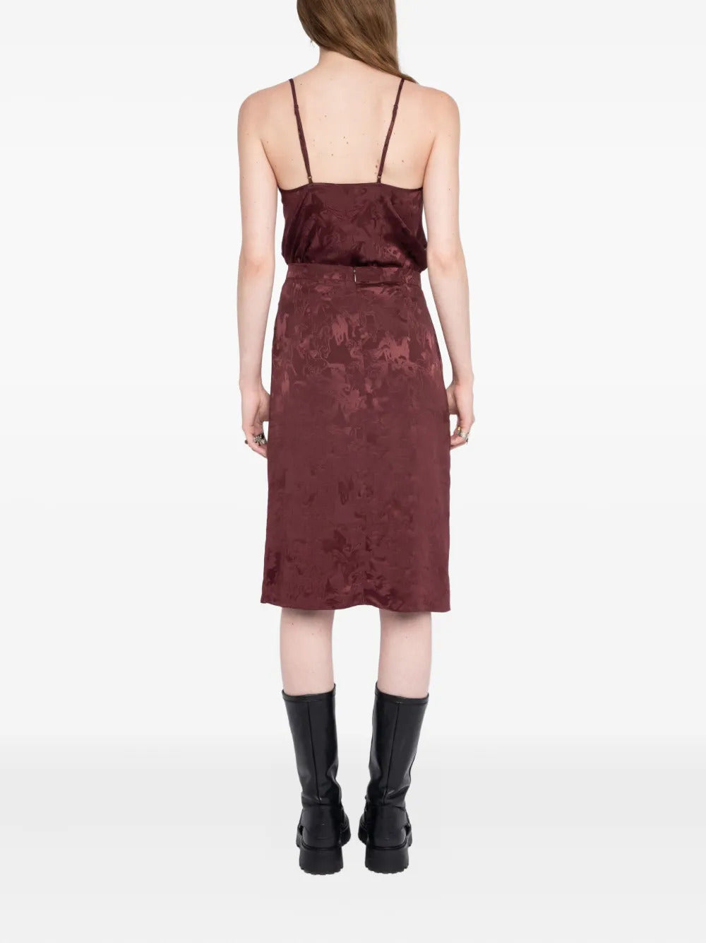 Zadig&Voltaire floral-lace horse-motif skirt
