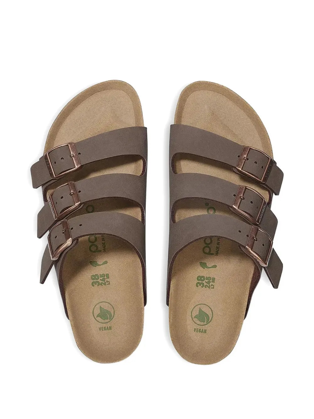 Birkenstock Florida triple-buckle platform slides