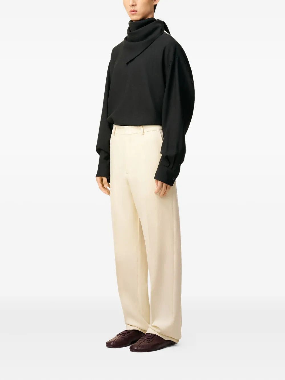 AMI Paris  wool wide-leg trousers