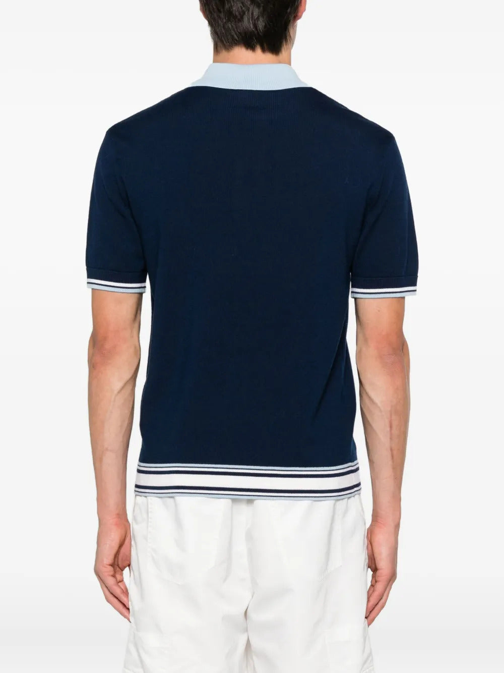 Casablanca zip-front polo shirt