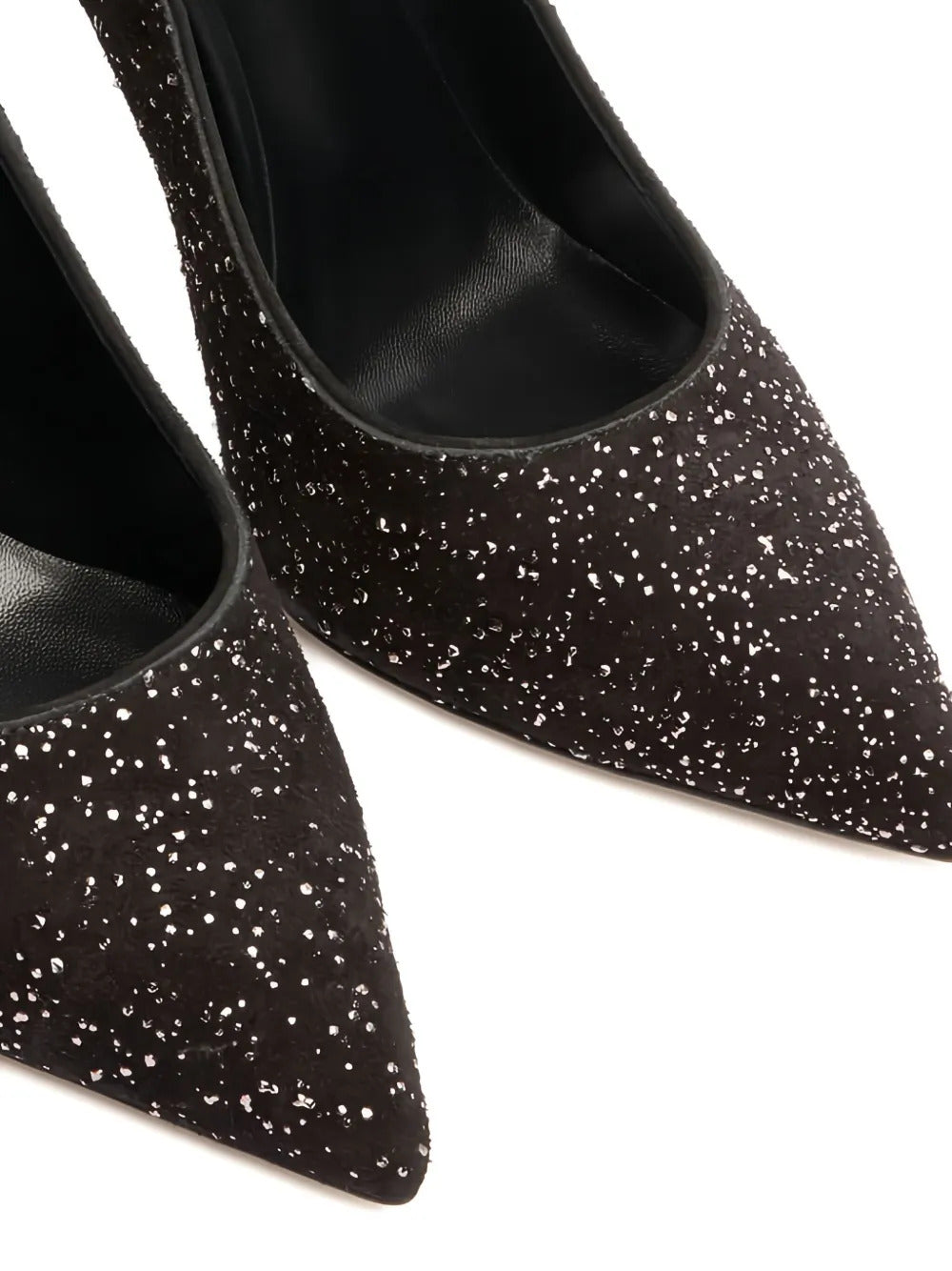 Casadei  100mm glitter-point pumps