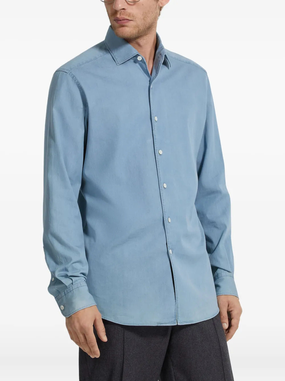 Zegna cotton long-sleeve shirt