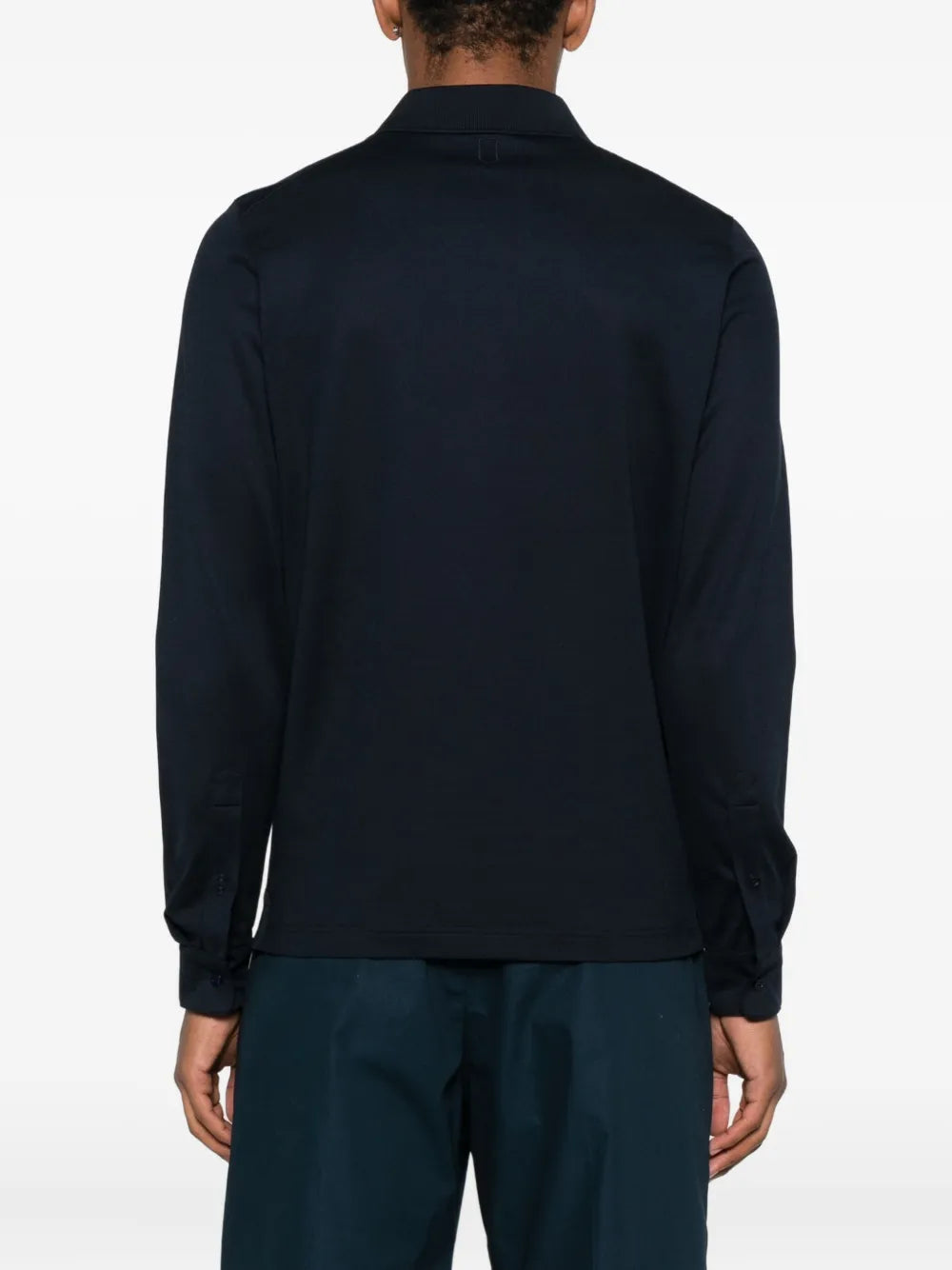 Canali long-sleeve button polo shirt