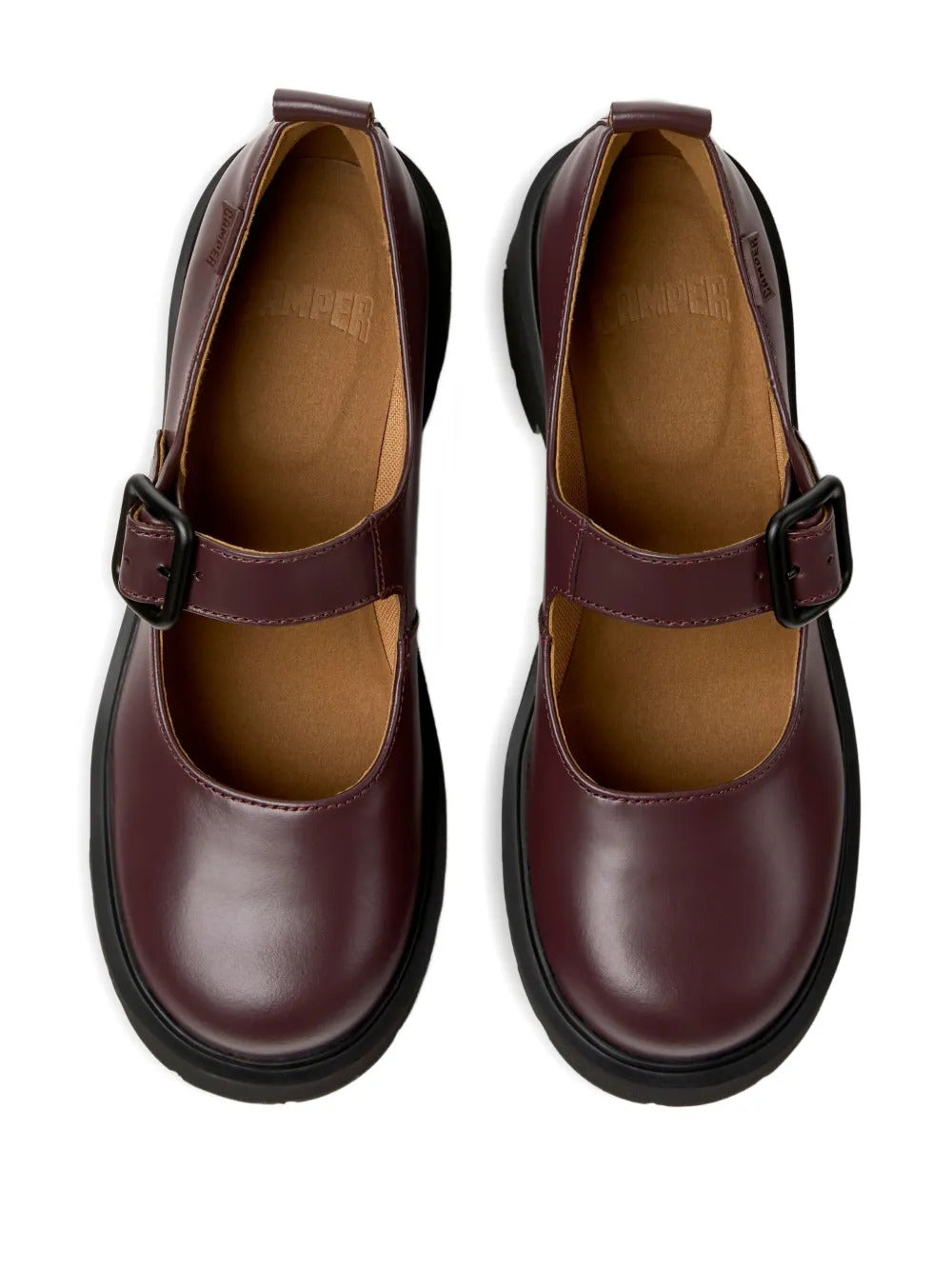 Camper  54mm Milah buckle-strap platform pumps