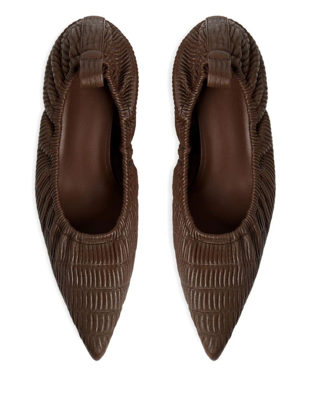 12 STOREEZ  40mm leather pumps