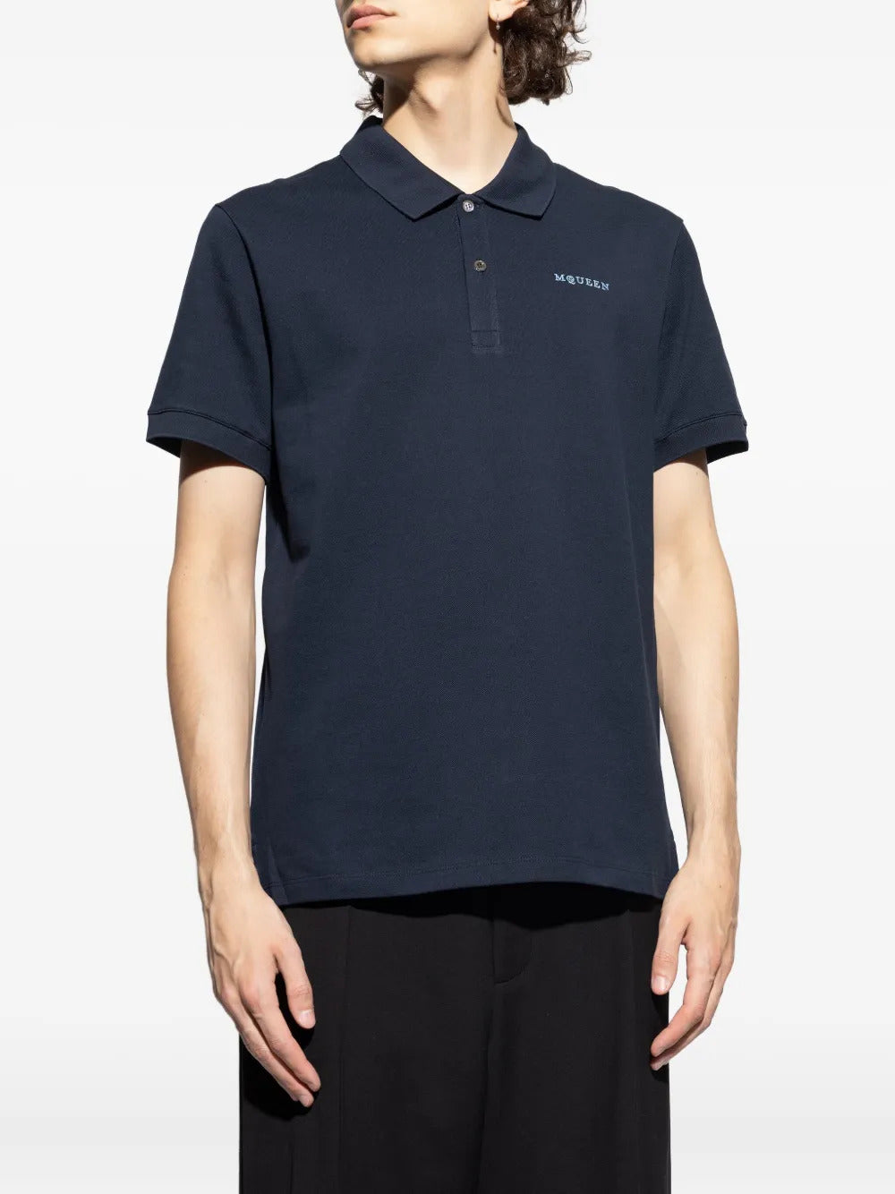 Alexander McQueen  logo-embroidered polo shirt