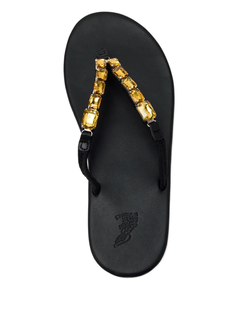 Ancient Greek Sandals  crystal-embellished T-strap slides