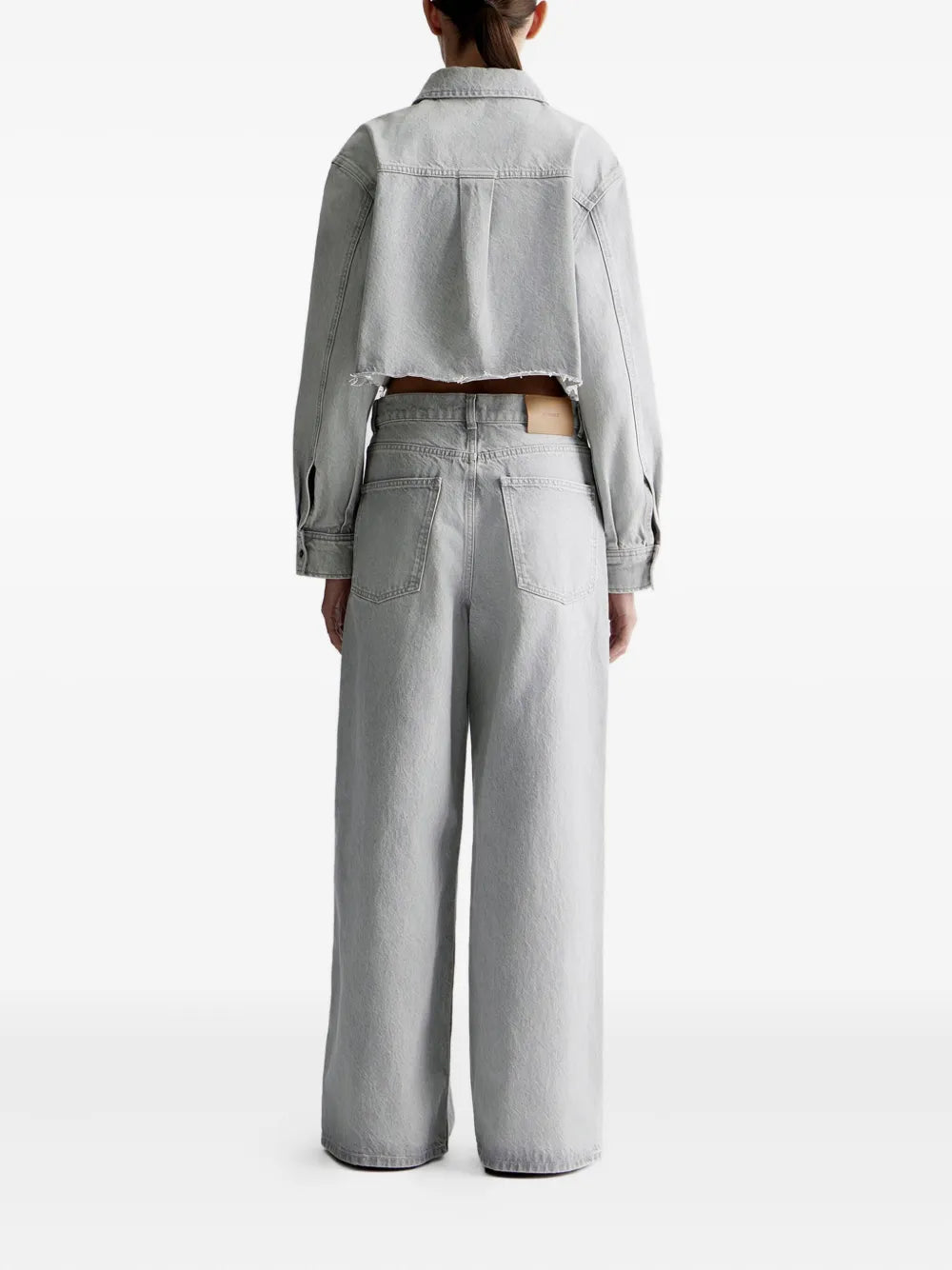 12 STOREEZ  pocketed wide-leg jeans