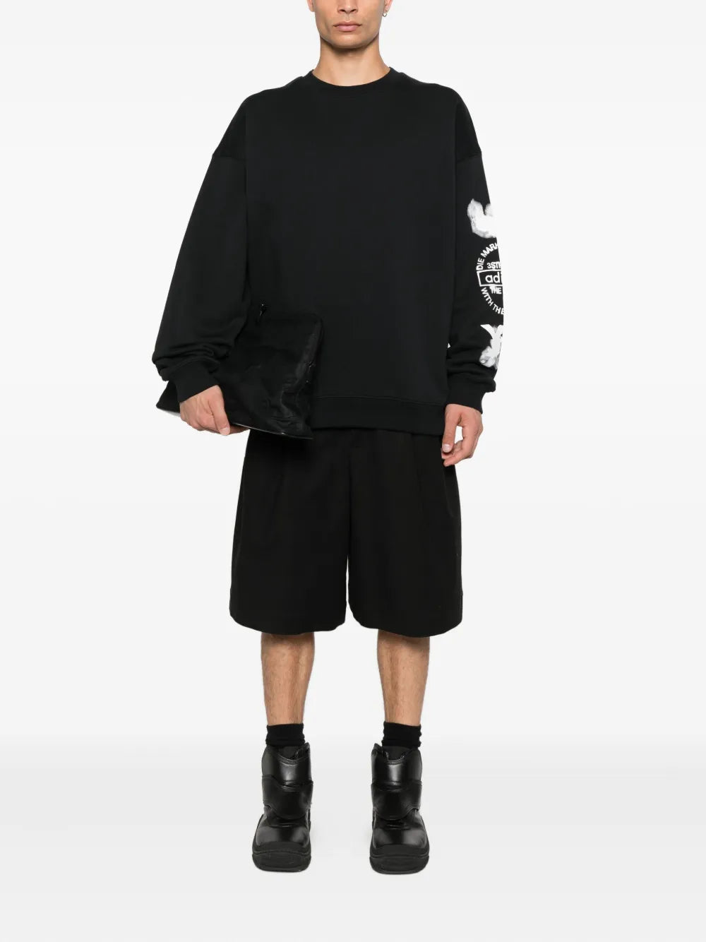 Y-3  cloud-print crew-neck sweatshirt