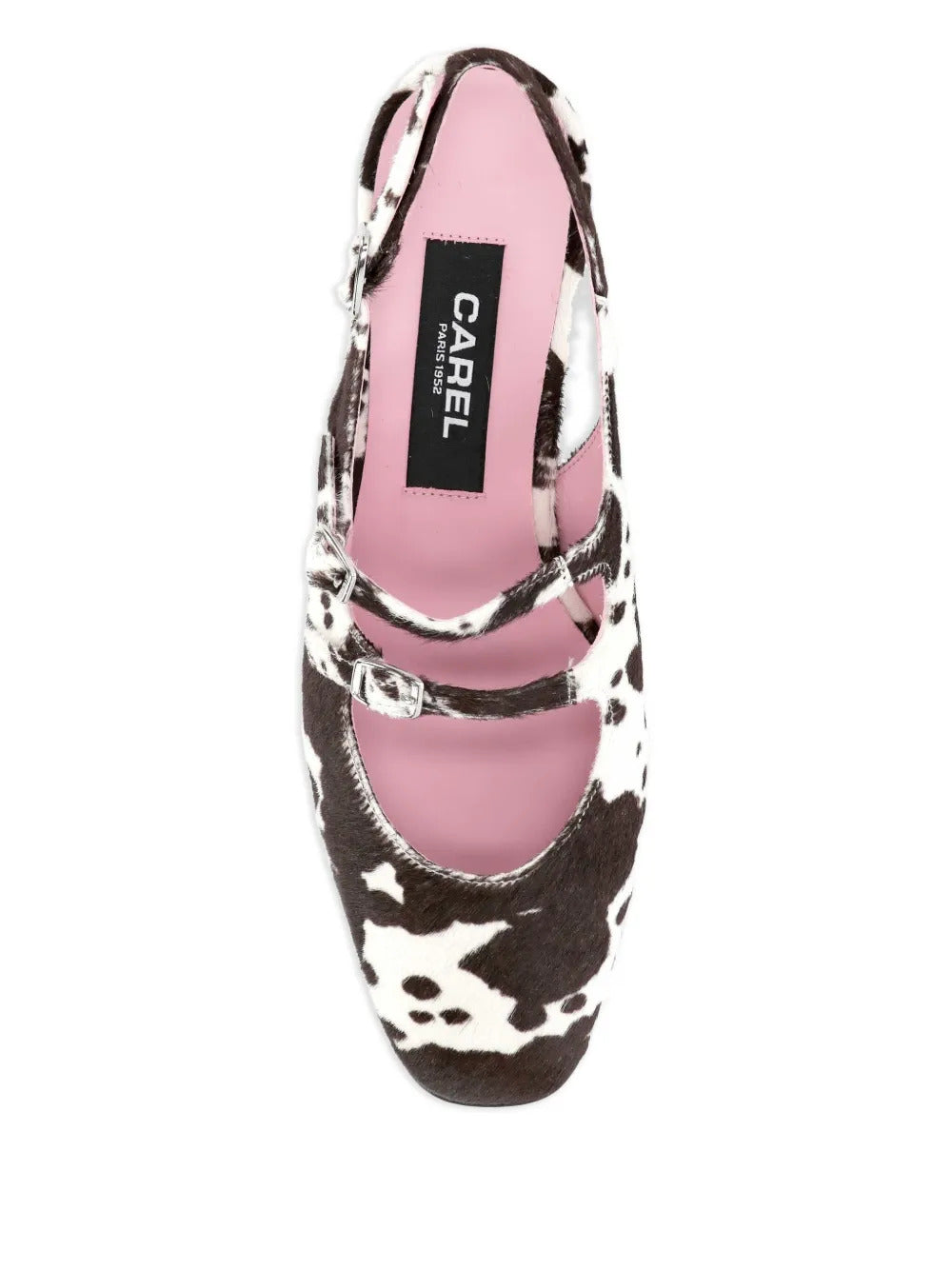 Carel Paris leather buckle pumps