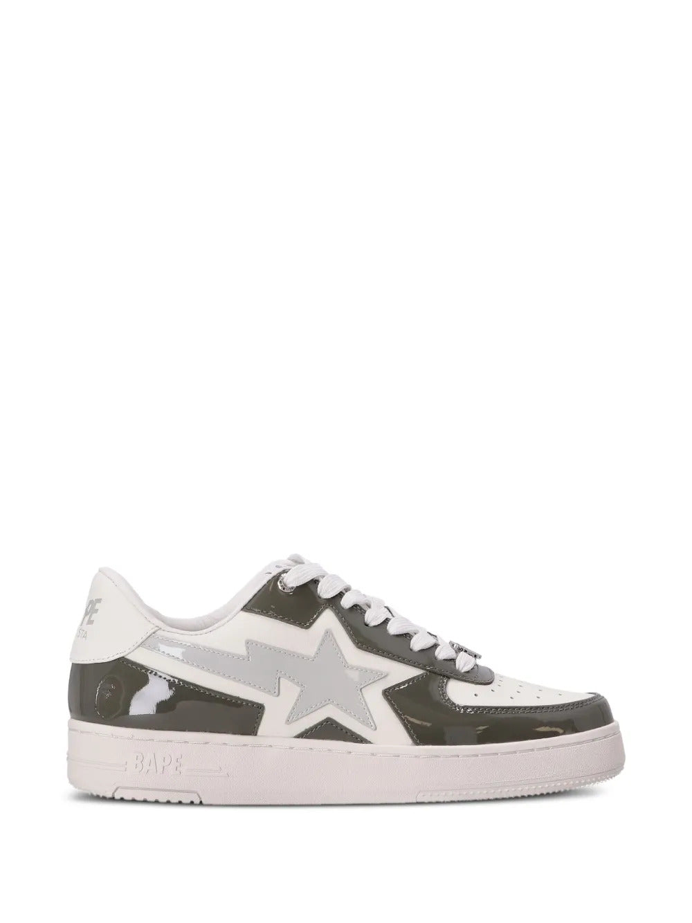 A BATHING APE®  STA logo-patch leather sneakers