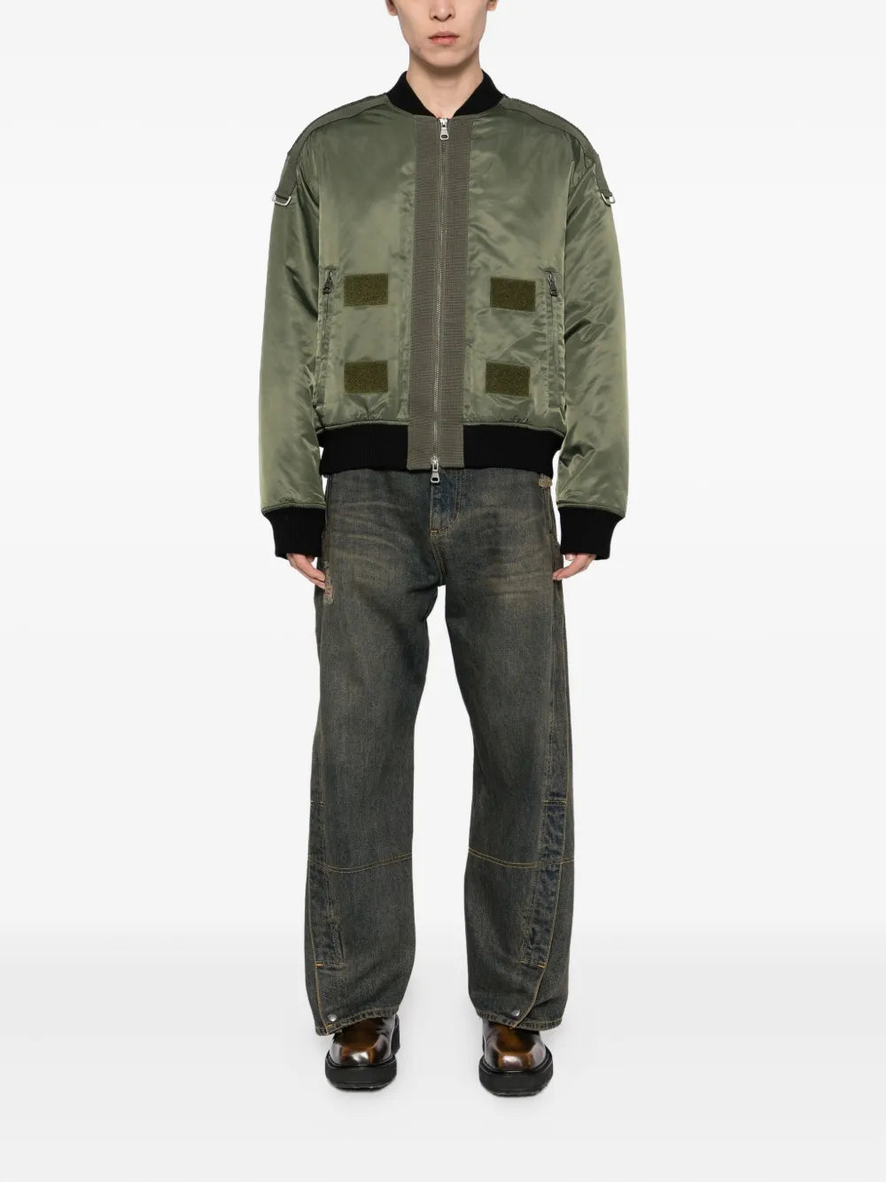 Andersson Bell  twisted zipped-pockets jeans