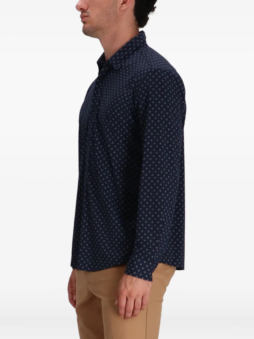 BOSS  patterned long-sleeved shirt