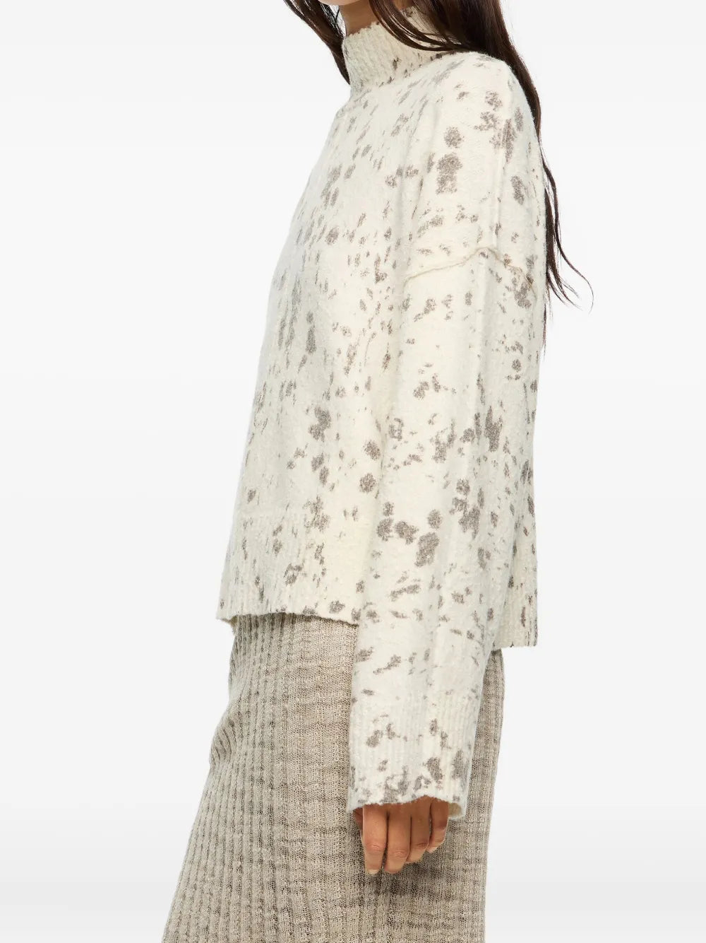 Bimba y Lola  high-neck speckled sweater