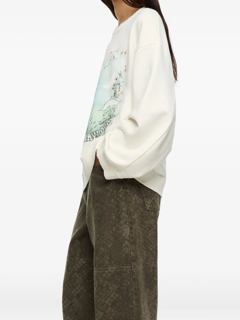 Bimba y Lola swan print sweatshirt