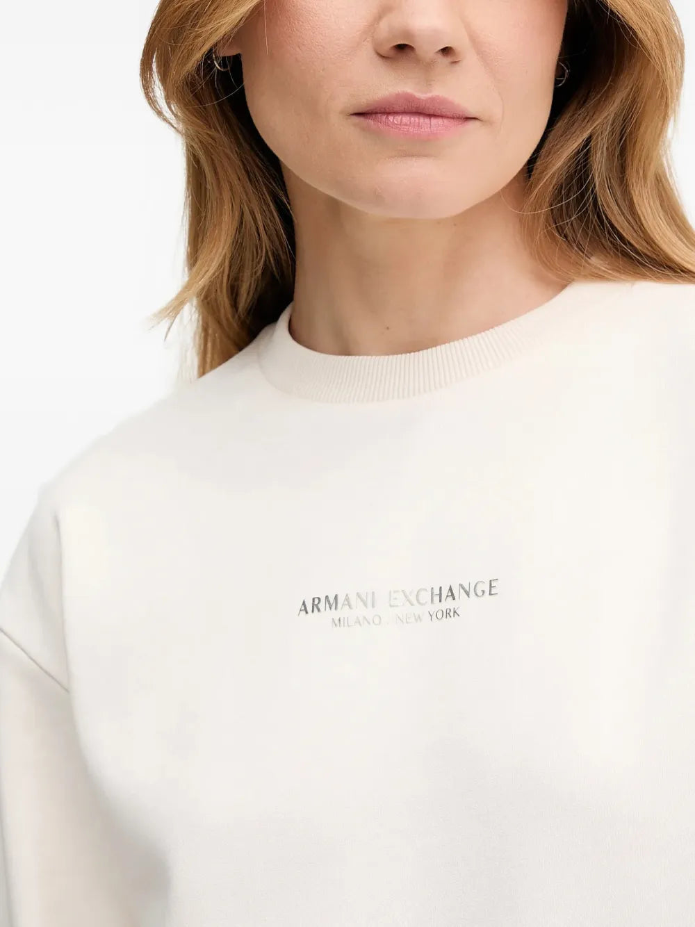 Armani Exchange  ribbed cuffs sweatshirt