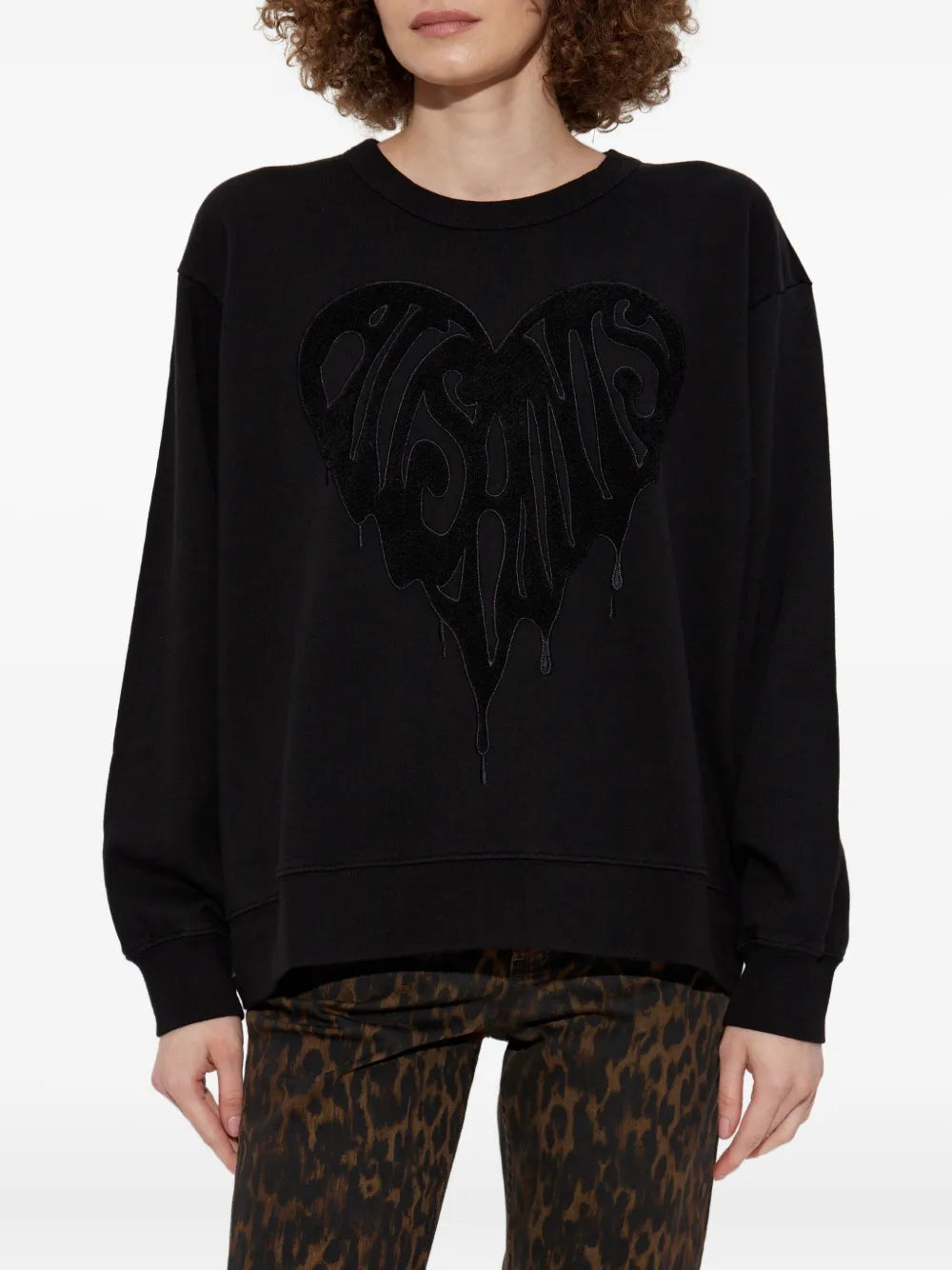 AllSaints heart-embellished sweatshirt