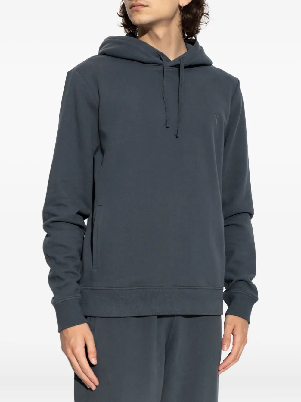 AllSaints  embroidered-logo hoodie