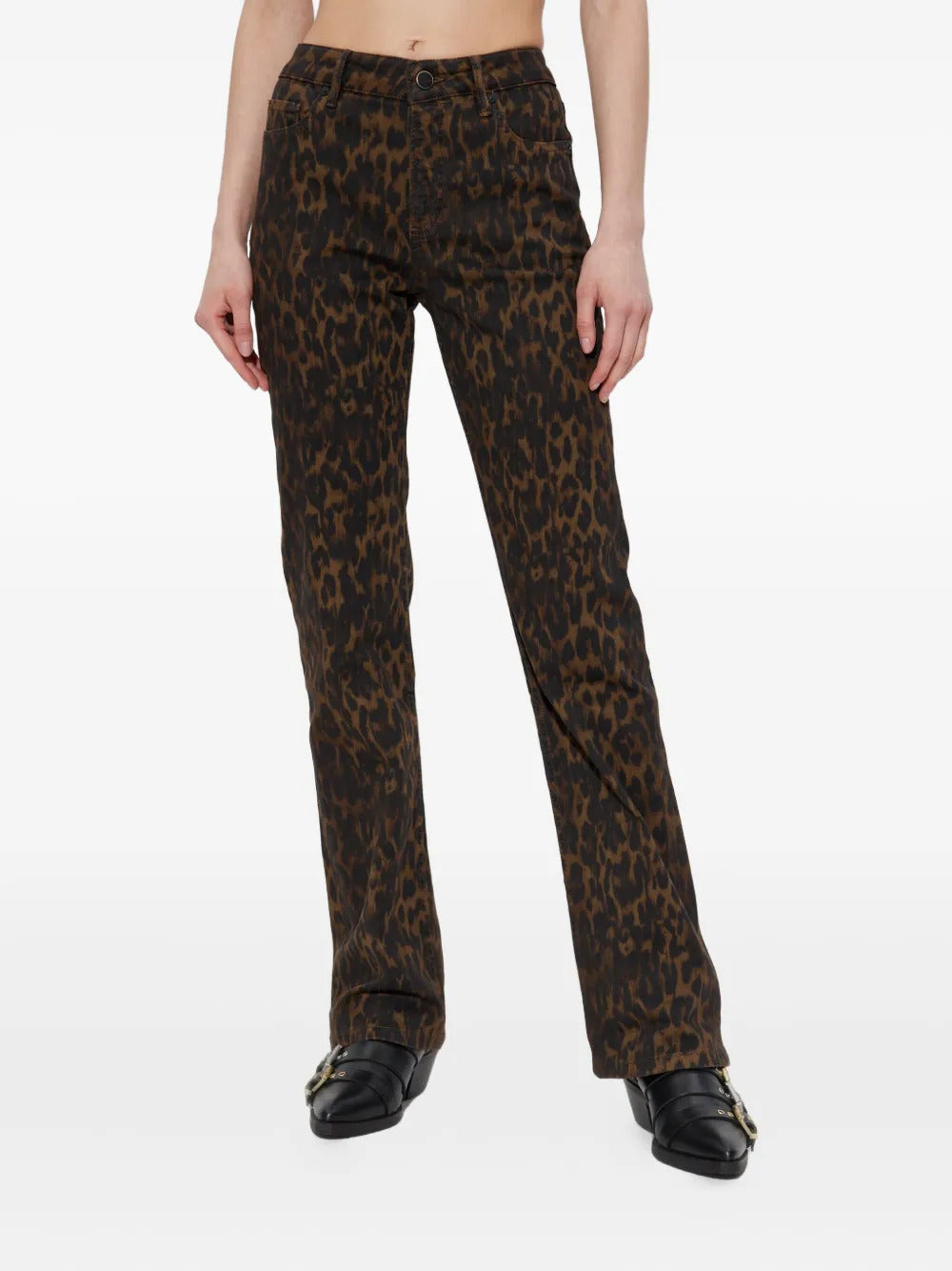 AllSaints leopard-print jeans